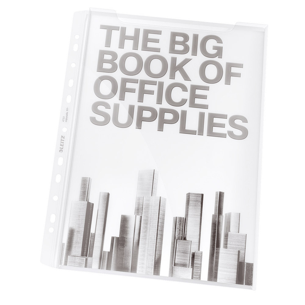 2 X 5 pochettes perforées à soufflet en polypropylène A4