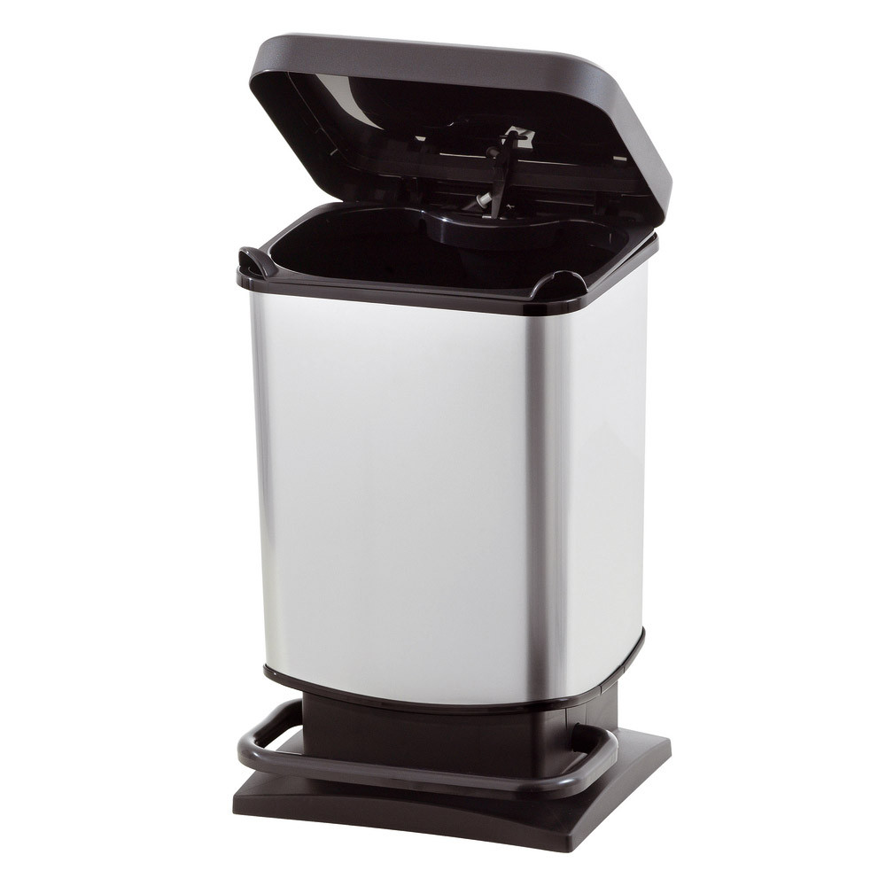 Fourre-tout décor inox 20 L