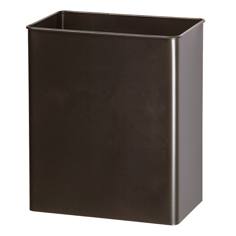 Corbeille pivotante rectangulaire murale Rossignol 27 L gris manganèse