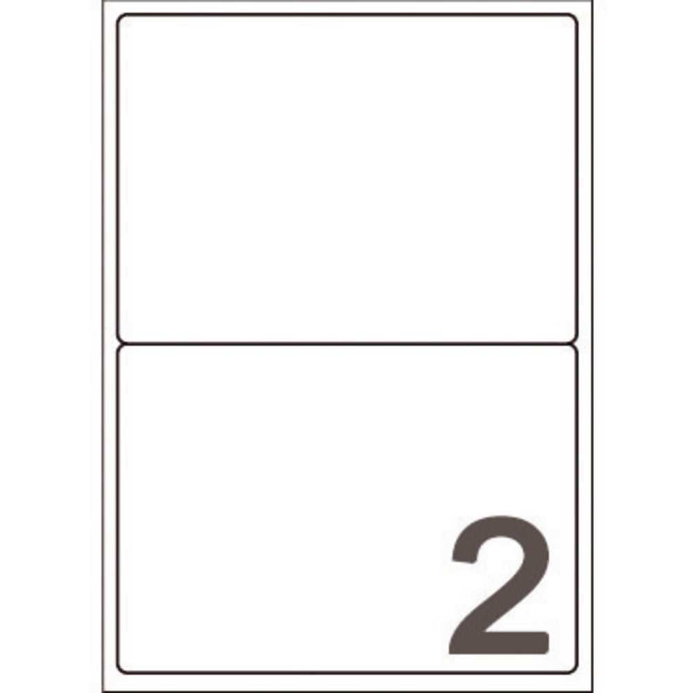 Boite de 80 étiquettes jet d'encre blanches J8168 format 199,6 x 143,5 mm Avery