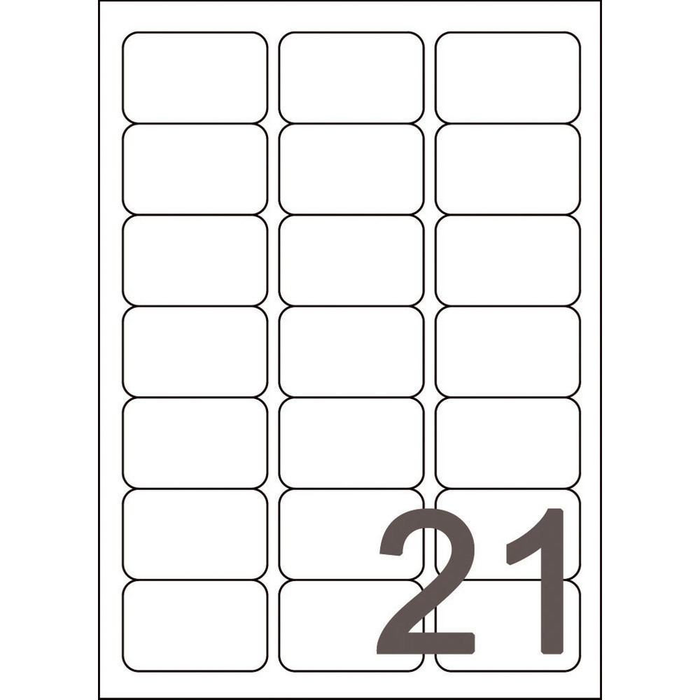 Boite de 2100 étiquettes jet d'encre blanches J8160 format 63,5 x 38,1 mm Avery