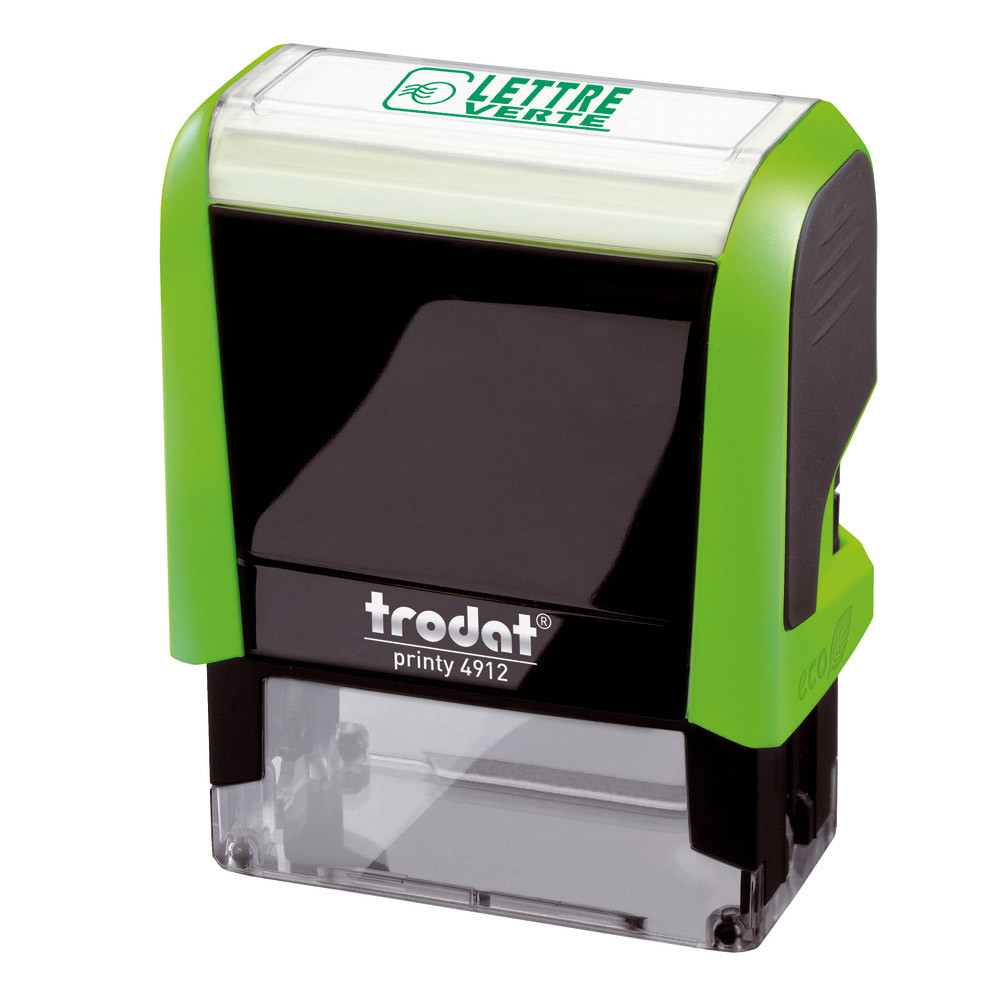 Tampon encreur Trodat Xprint 4912 formule commercial «LETTRE VERTE»