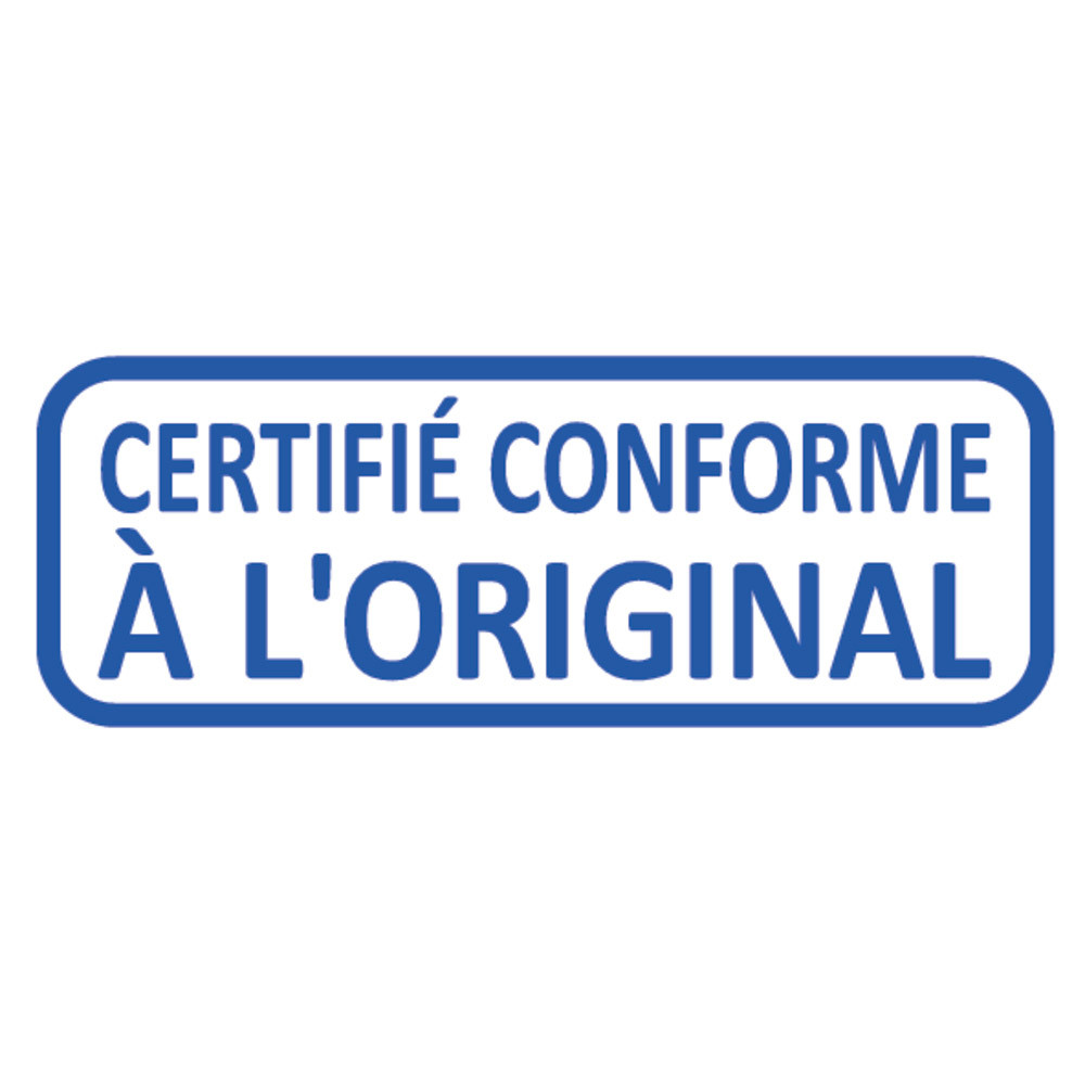 Tampon encreur Trodat Xprint 4912 formule commercial « Certifié conforme A L'ORIGINAL»