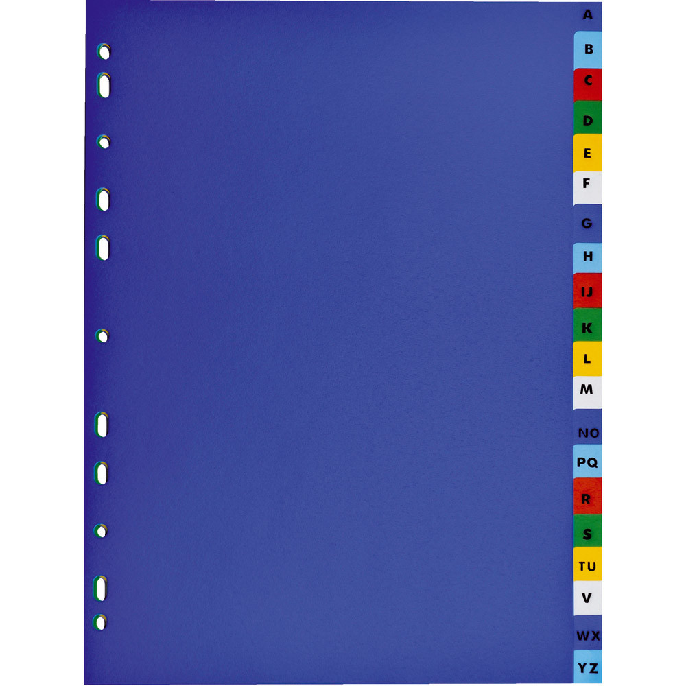 2 x 20 intercalaires alphabétiques Elba format A4 polypro 12/100e