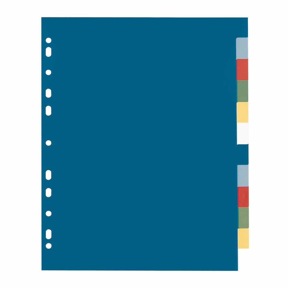 2 x 12 intercalaires Elba touches neutres format maxi A4 polypro 12/100e