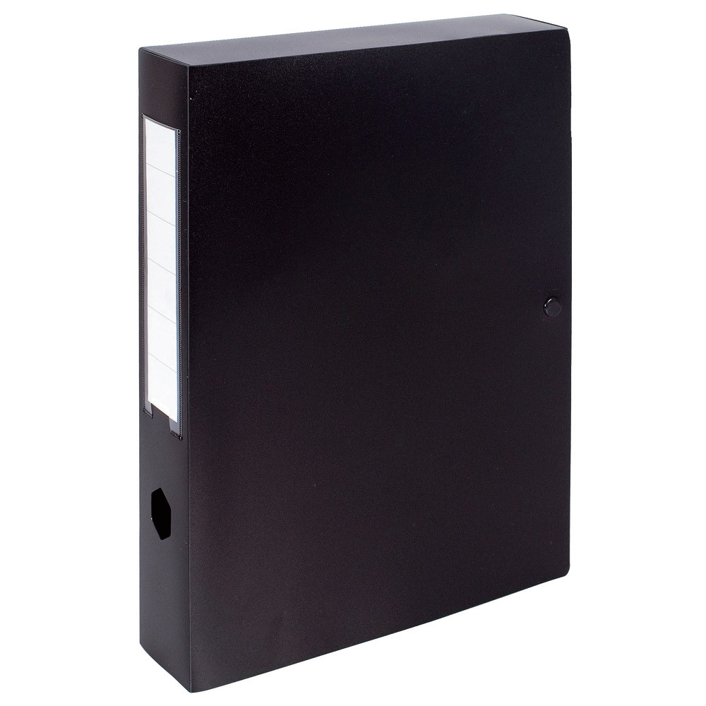 10 boîtes de classement dos 6 cm polypropylène coloris noir