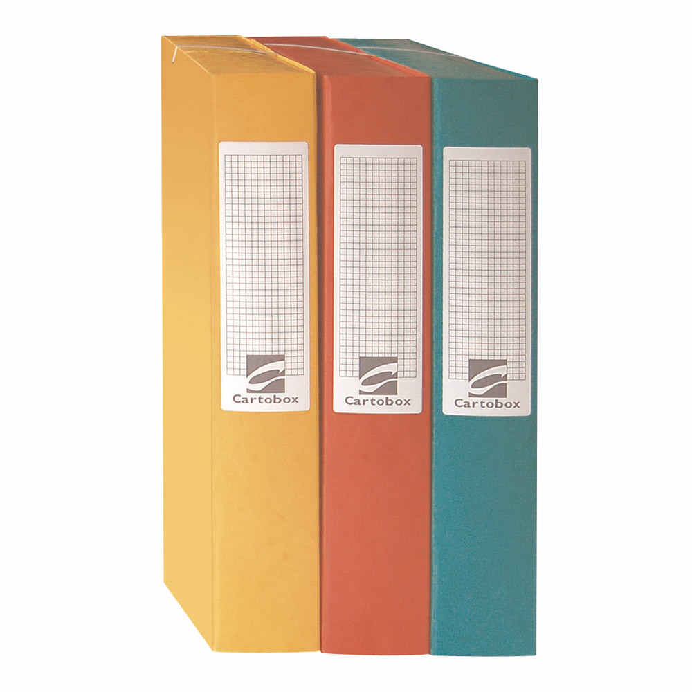 10 chemises à élastiques Cartobox 7/10e dos 6 cm coloris assortis