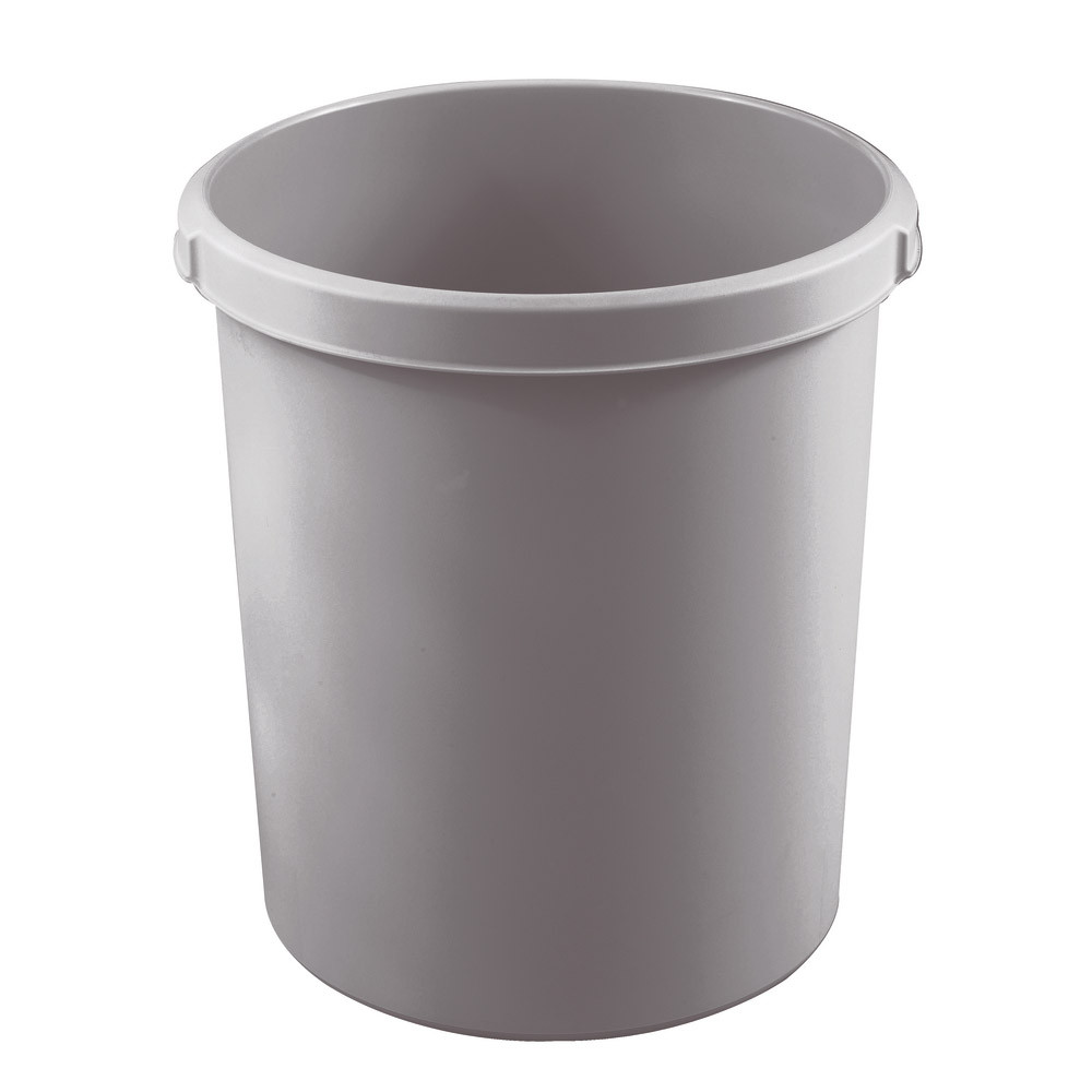 Corbeille cylindrique 30 L coloris gris