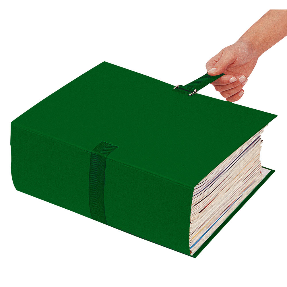 10 chemises extensibles à boucle Exacompta coloris Vert