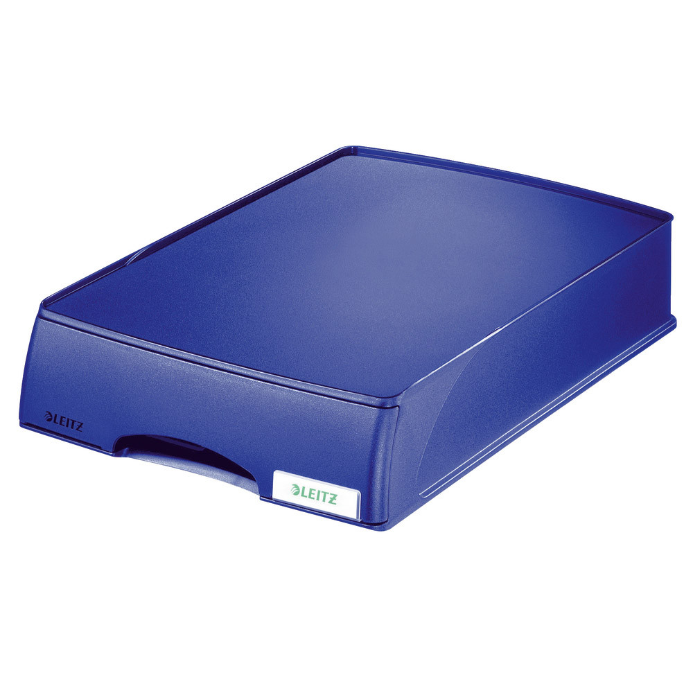 4 corbeilles à tiroirs Leitz Plus coloris bleu