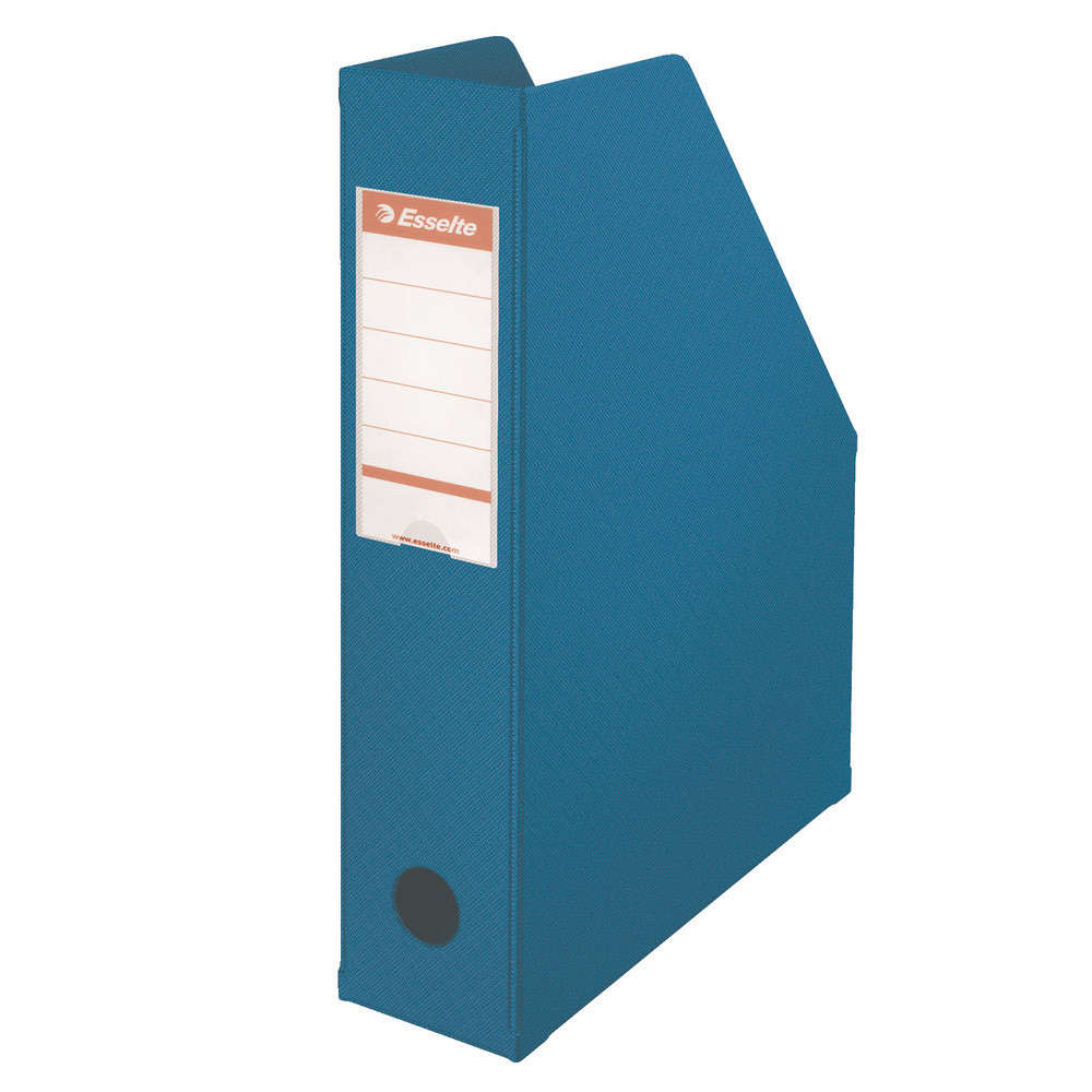 10 porte revues dos 10 cm en PVC Esselte coloris classique bleu
