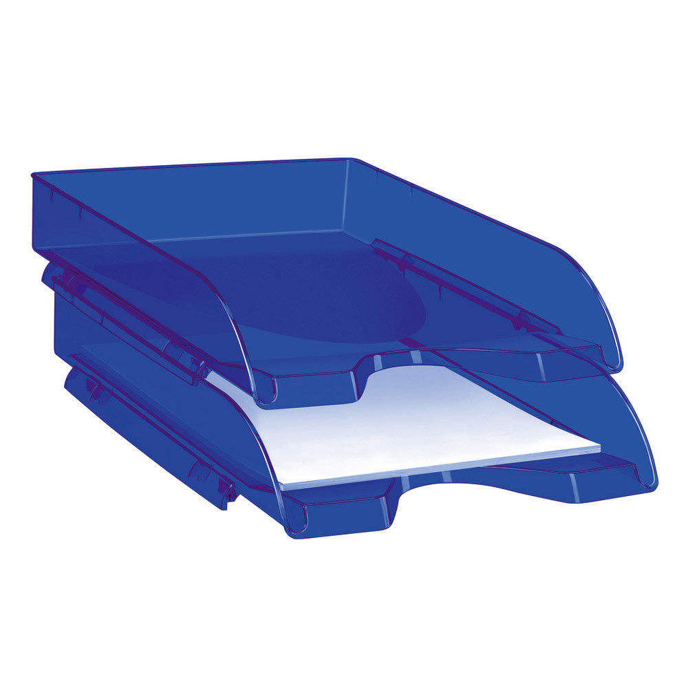 10 bacs à courriers Cep Pro gamme Happy coloris bleu