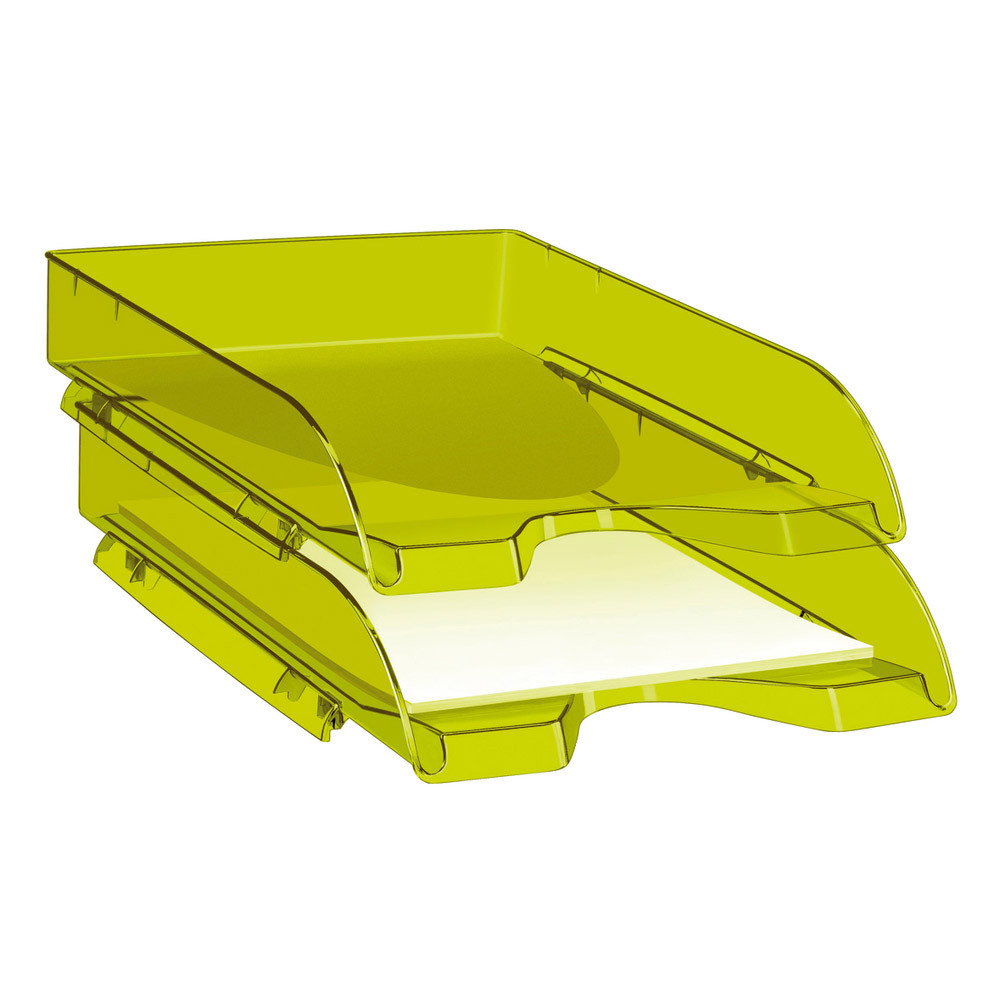 10 bacs à courriers Cep Pro gamme Happy coloris vert