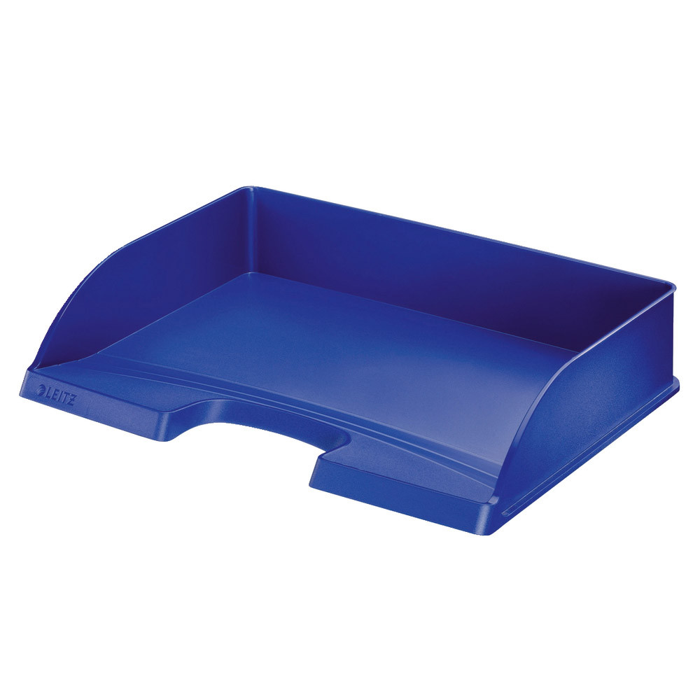 5 bacs à courrier standard format à l'italienne Leitz Plus coloris bleu