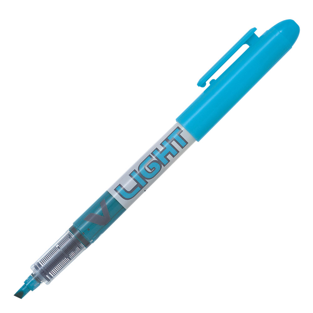 2 surligneurs Pilot V-light coloris bleu