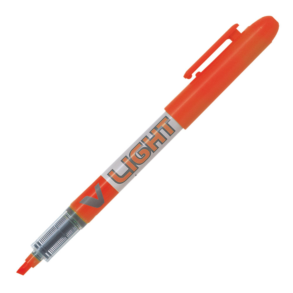 2 surligneurs Pilot V-light coloris orange