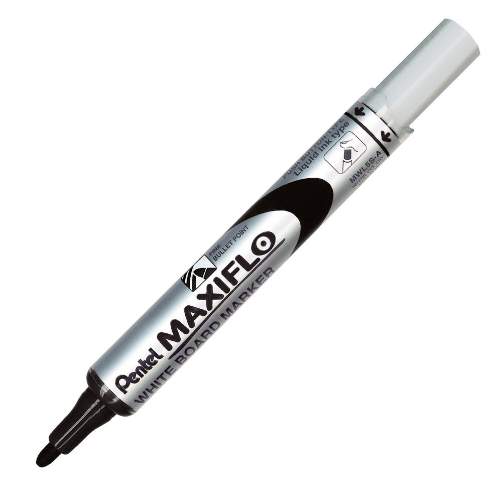 2 marqueurs Pentel Maxiflo coloris noir