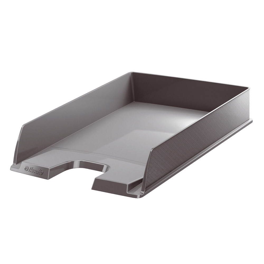 10 bacs à courriers Europost gamme opaque coloris gris