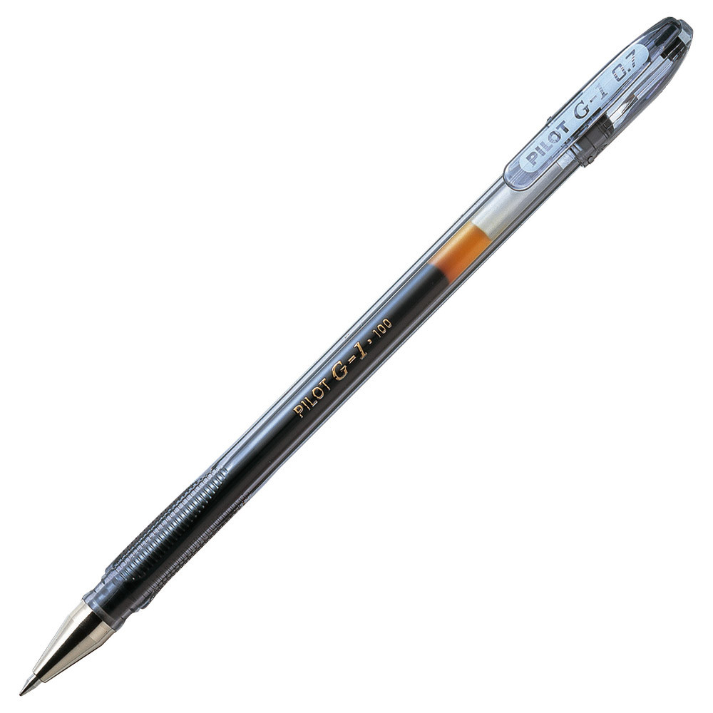 2 stylos-bille Pilot G1-07 coloris noir