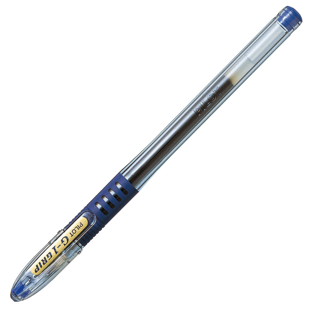 2 stylos bille Pilot G-1 Grip coloris bleu
