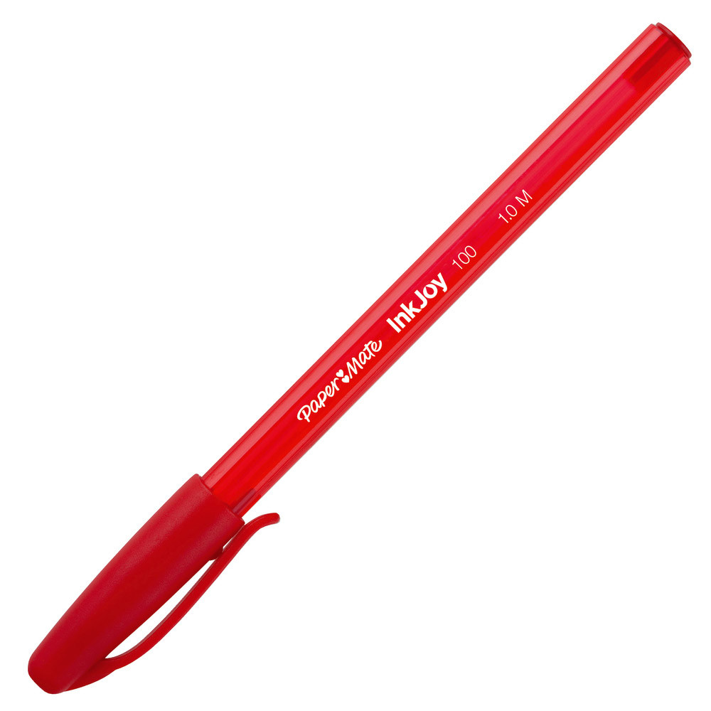 50 stylos bille Paper Mate® Inkjoy 100 coloris rouge