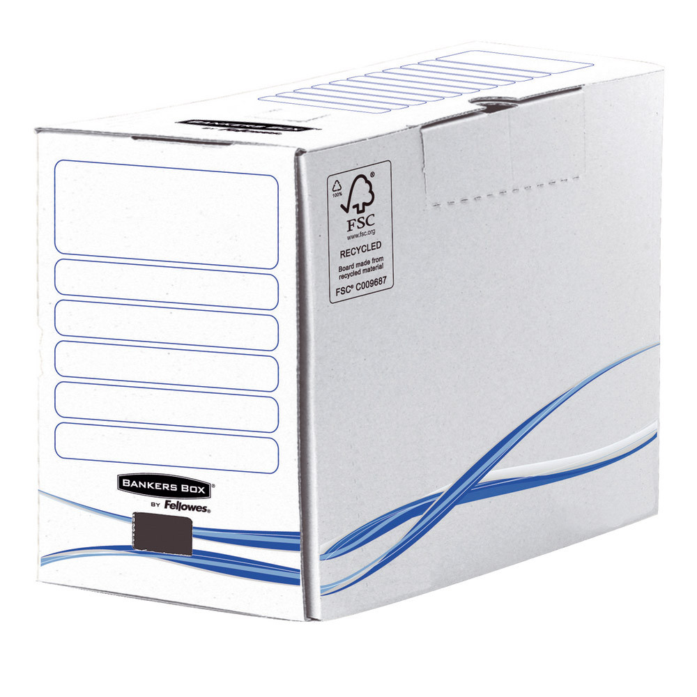 25 boîtes archives blanches Fellowes Dos 20 cm