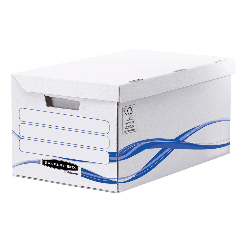 10 caisses archives blanches Fellowes