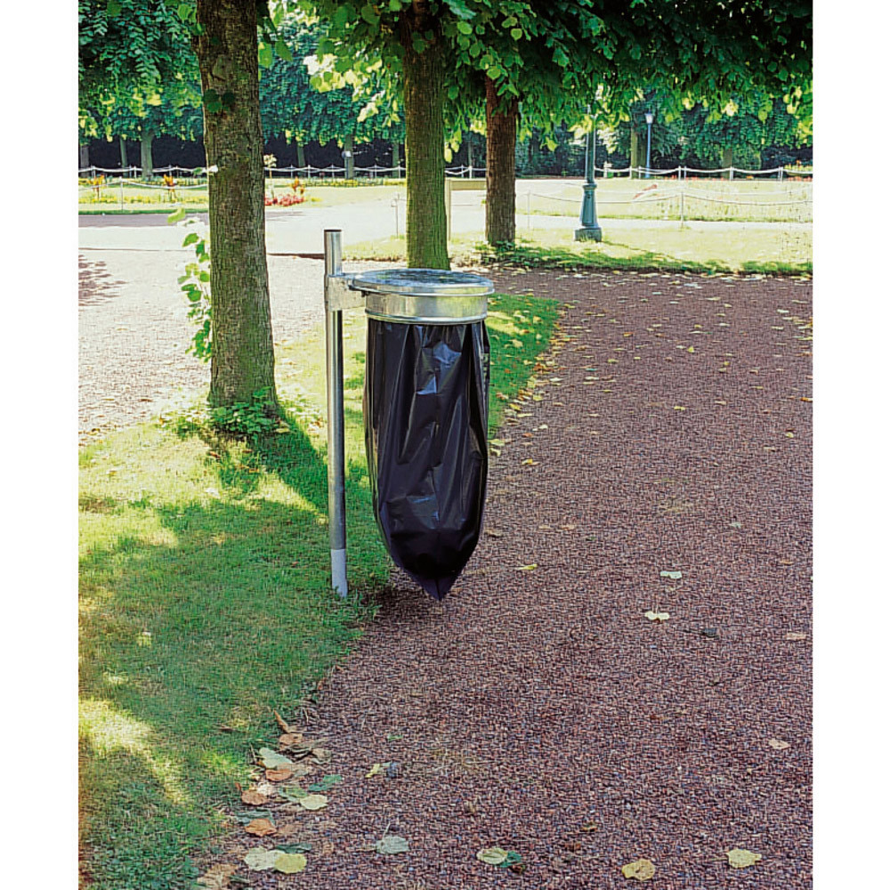 Collecteur à déchets galvanisé