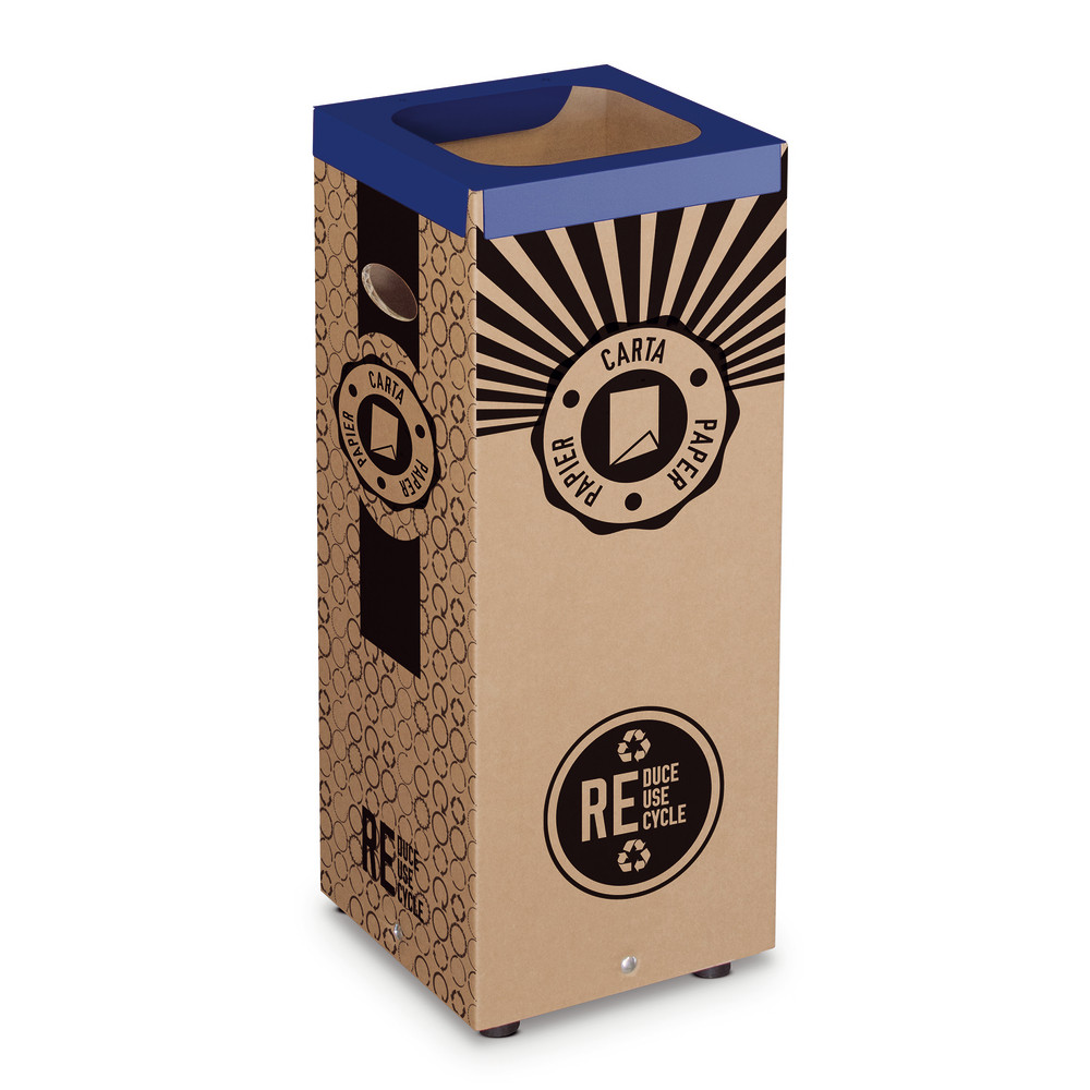 Poubelles en carton pour tri sélectif papier 60 L