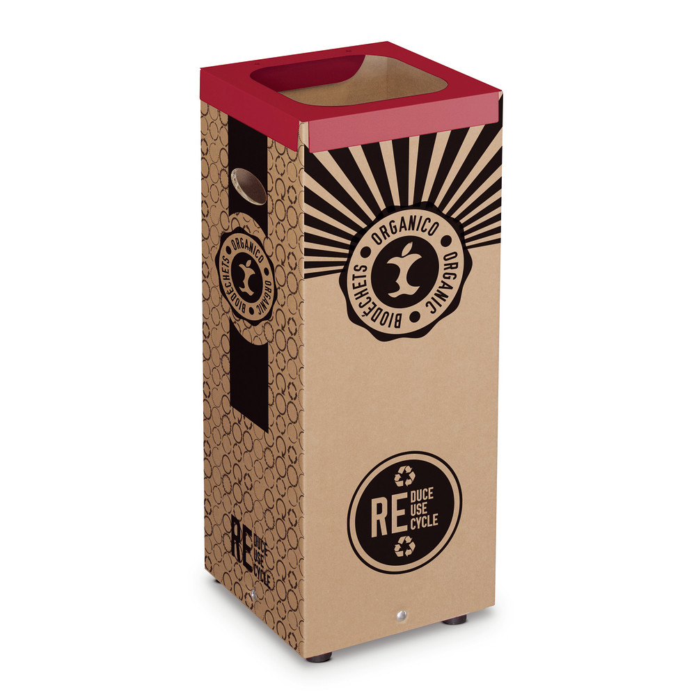 Poubelles en carton pour tri sélectif biodéchets 60 L