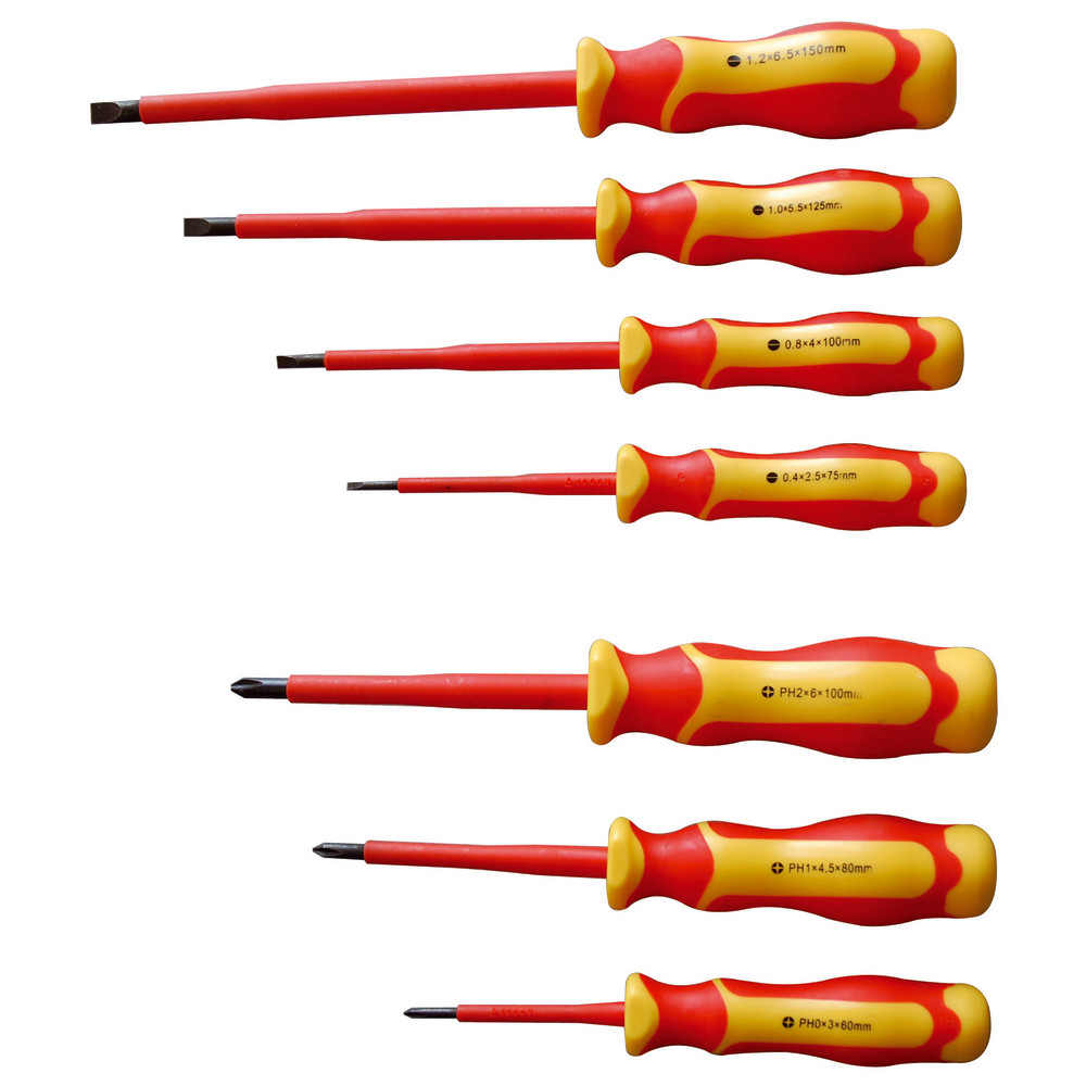 Lot de 7 tournevis isolés Safetool