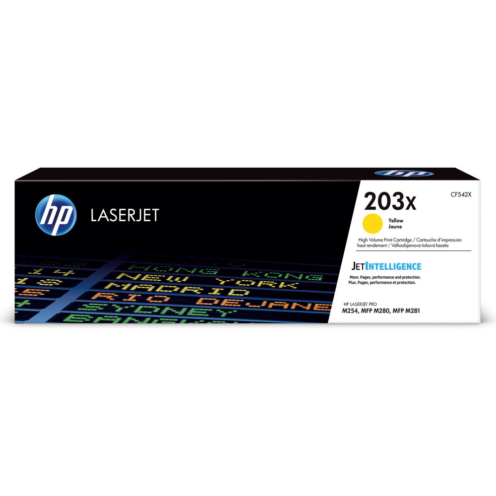 Toner HP 203X jaune pour imprimantes laser