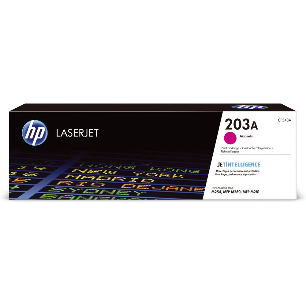 Toner HP 203A magenta pour imprimantes laser