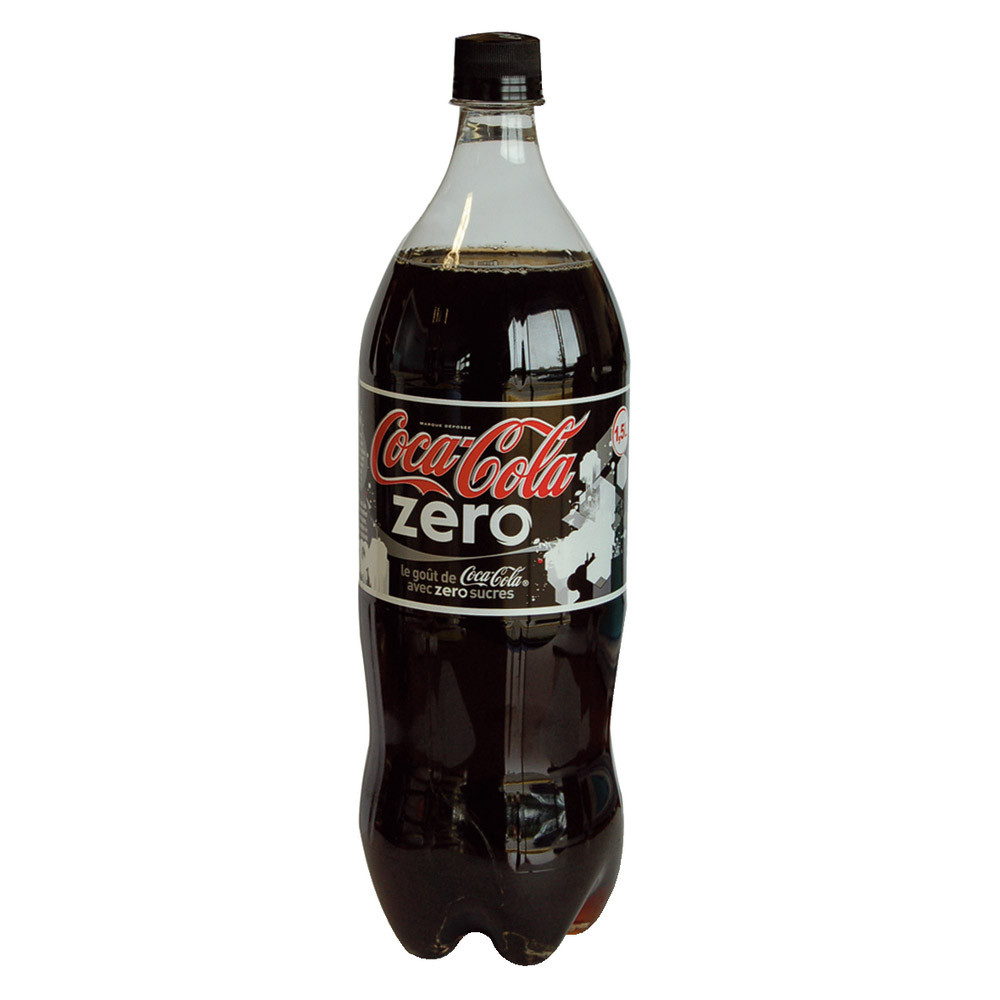 Soda Coca-Cola zéro sucres, en bouteille, lot de 6 x 1,25 L