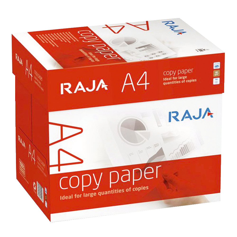 Boite de 2500 feuilles papier RAJA Copy format A4 80 g