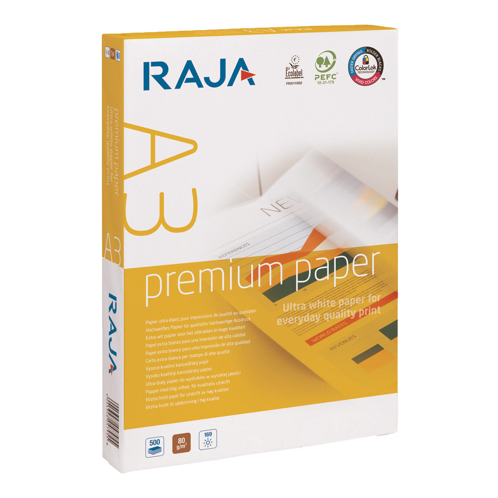 5 ramettes papier RAJA Premium format A3 80 g