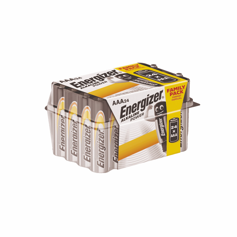 Piles Alkaline Power AAA Energizer, lot de 24