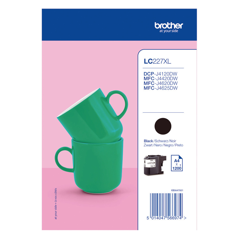 Cartouche Brother LC227XLBK noire pour imprimantes jet d'encre