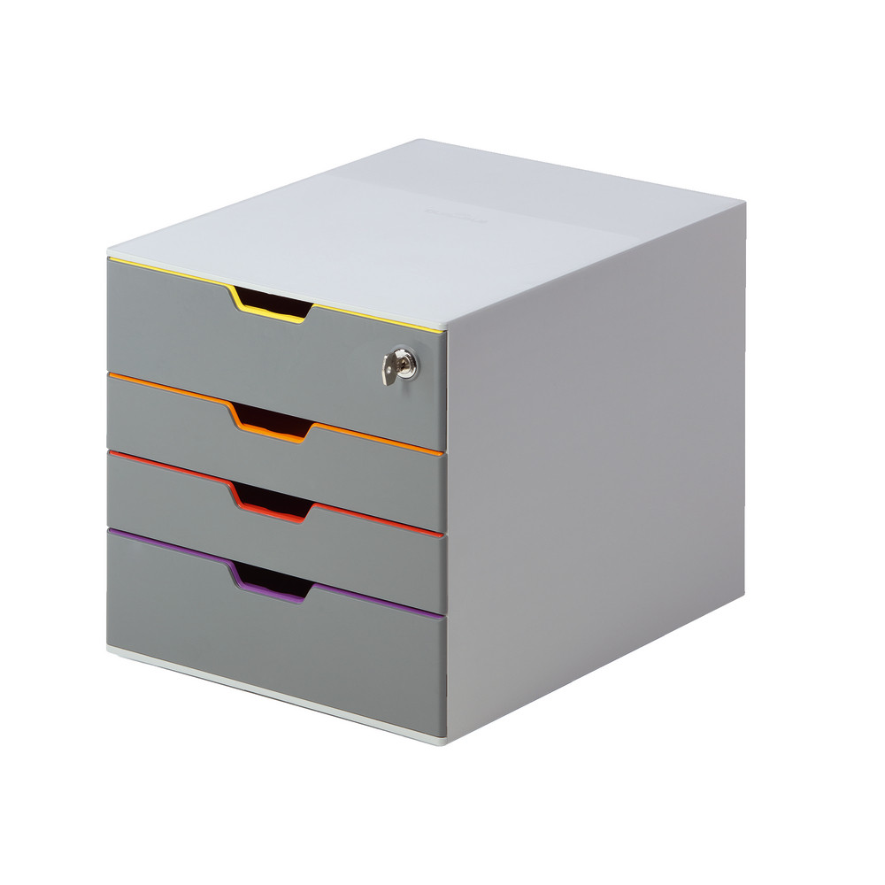 Module de classement Varicolor® SAFE 4 tiroirs coloris gris