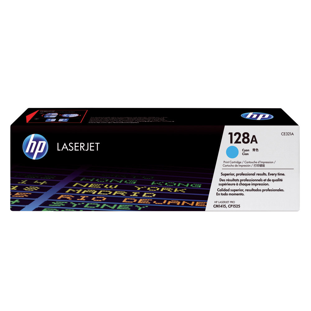 Toner HP 128A cyan pour imprimantes laser