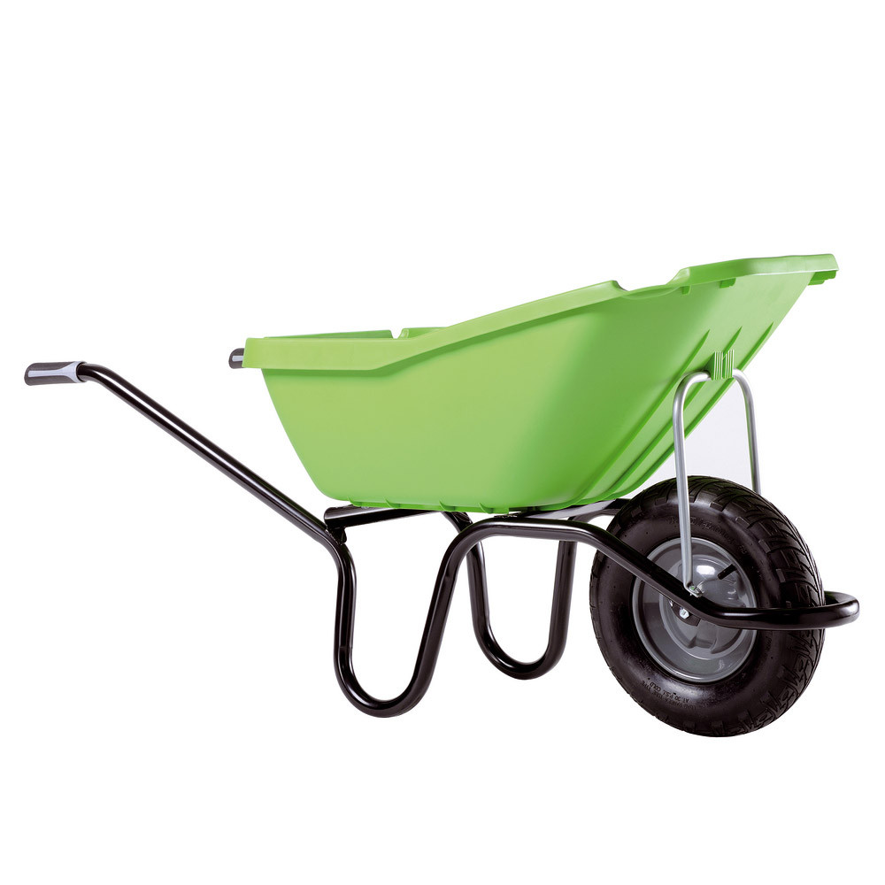 Brouette Pick up 110 L verte roue gonflée Haemmerlin