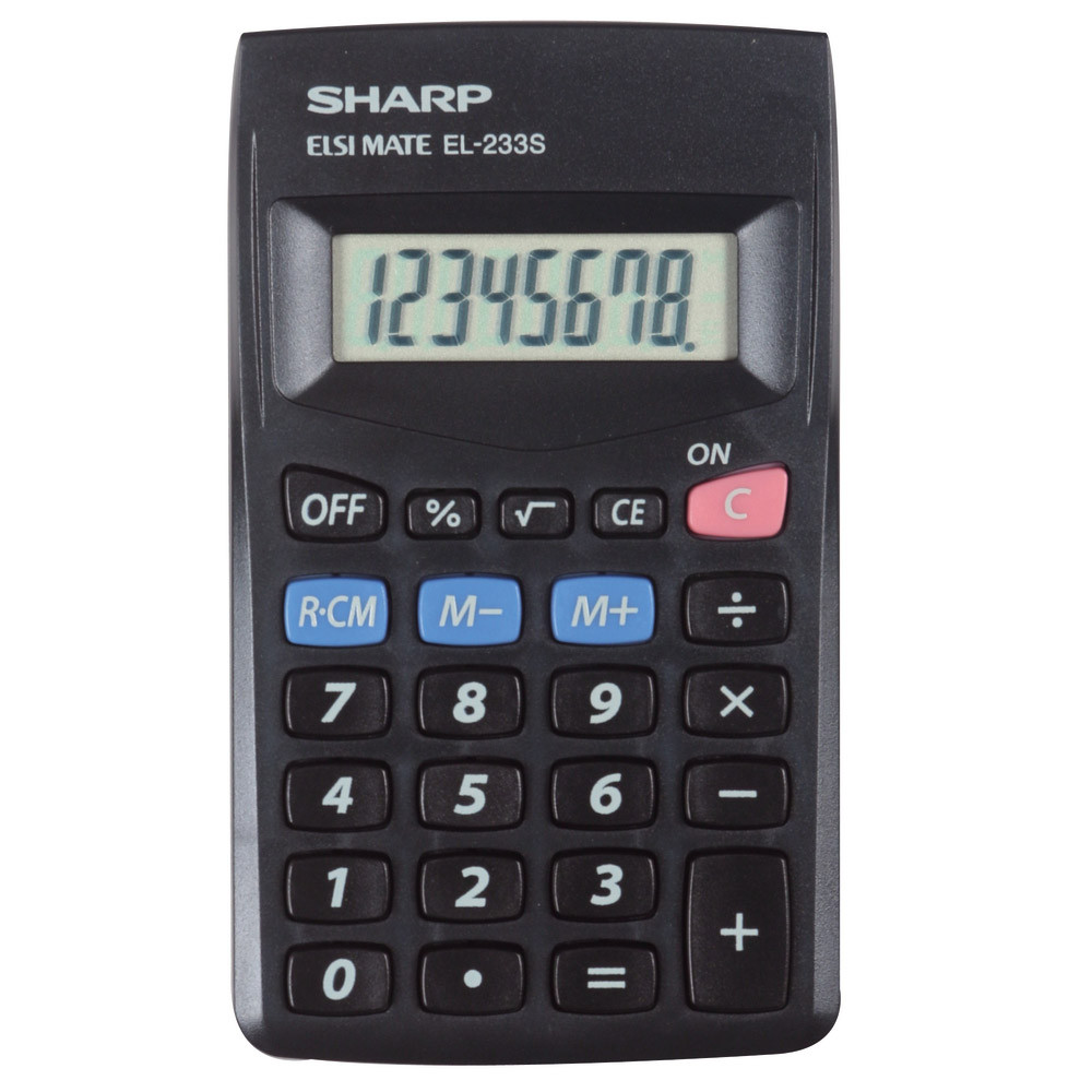 Calculatrice de poche Sharp EL 233SBBK
