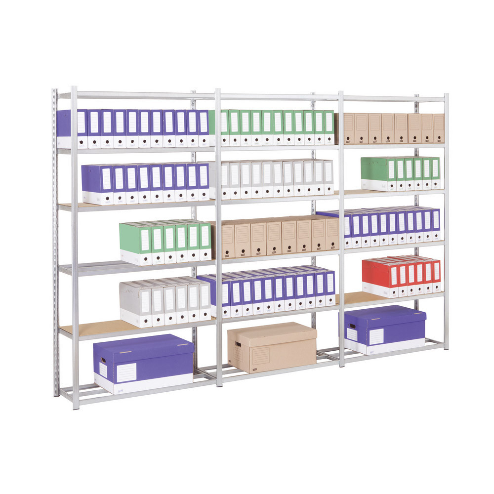 Rayonnage Archives Galvanisé – H. 200 x L. 125 x P. 38.8 cm- Elément Départ