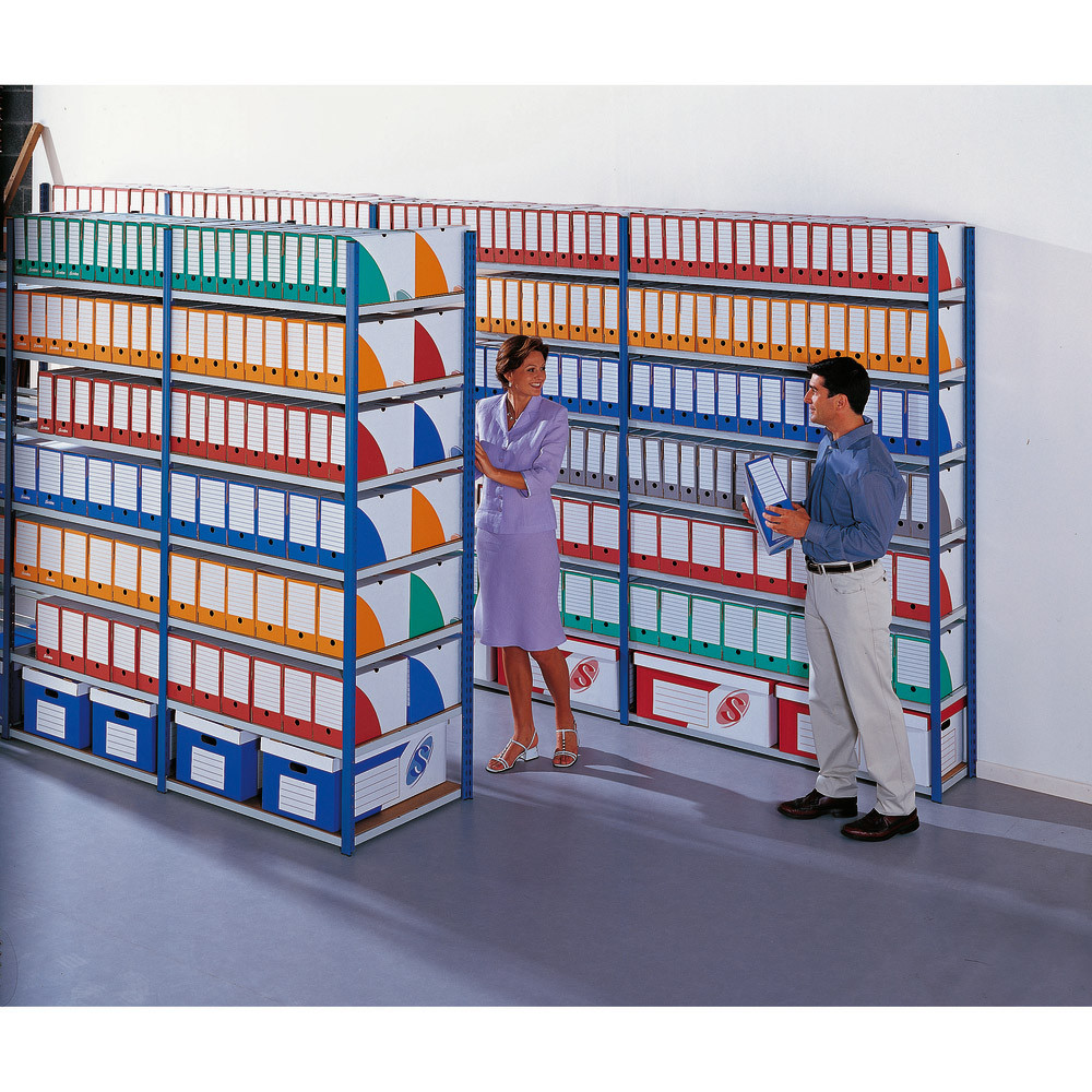 Rayonnage archives évolutif elément suivant simple face - largeur 150 cm