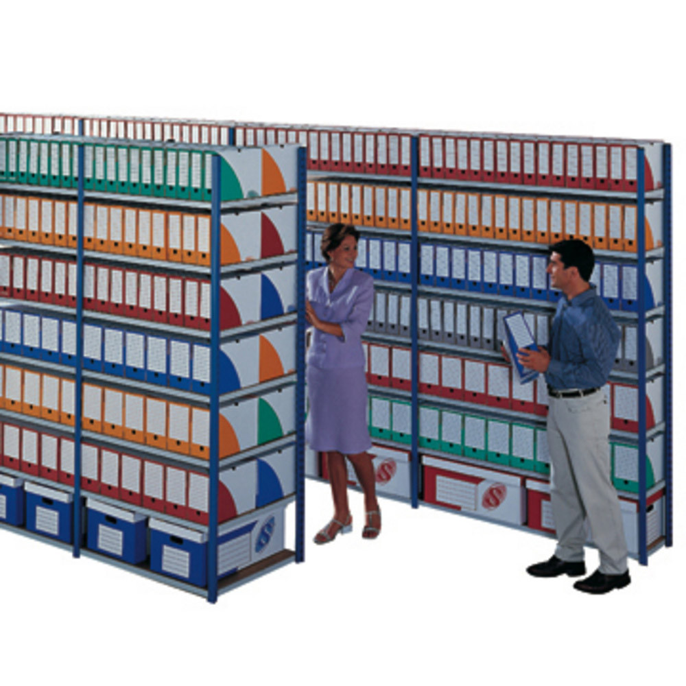 Rayonnage archives évolutif elément départ simple face - largeur 100 cm