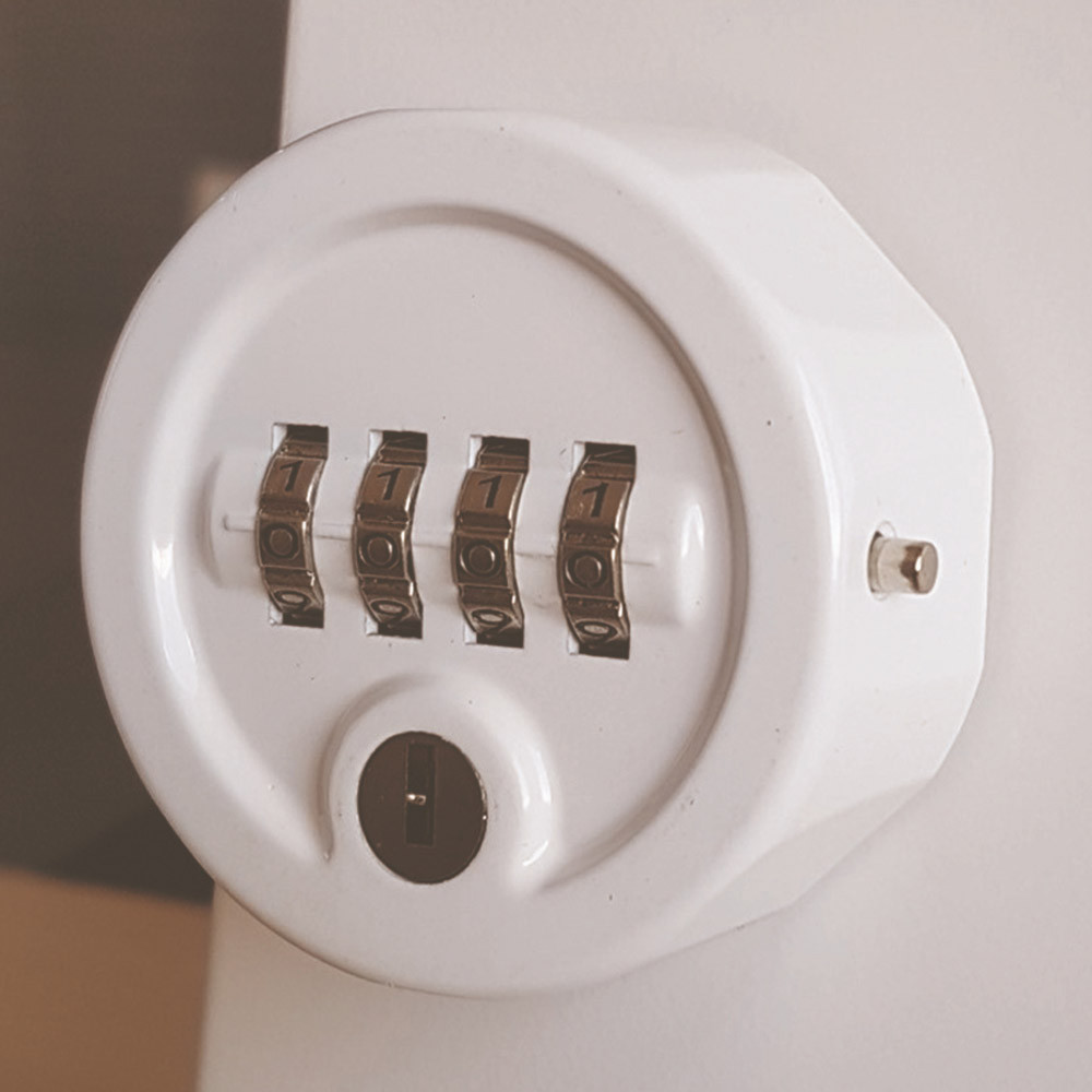 Serrure à code mécanique 4 molettes pour vestiaire industriel