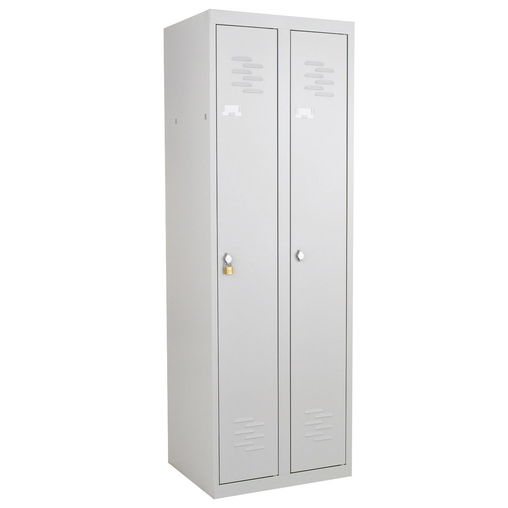 Vestiaire monobloc Primo Industrie propre 2 cases gris RAL 7035