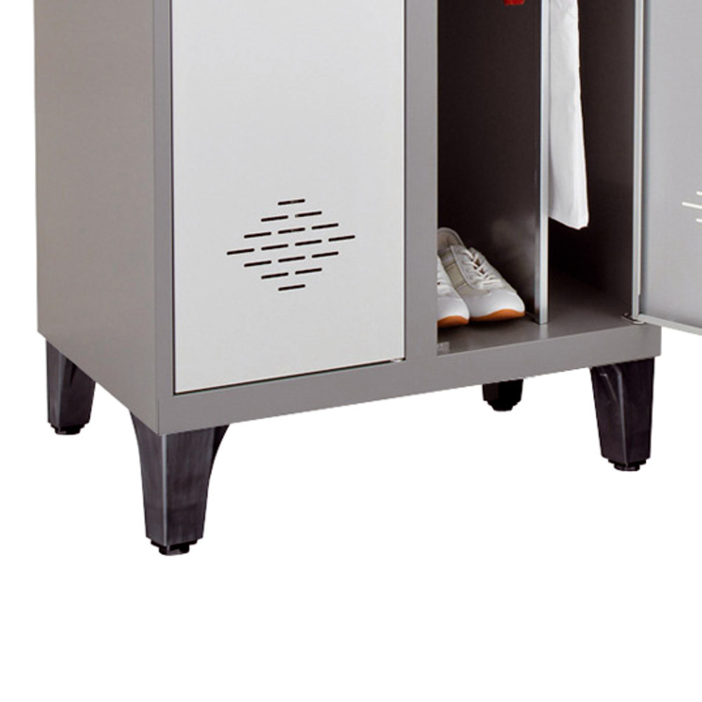 Pietement pour vestiaire monobloc Confort kit de 4 pieds