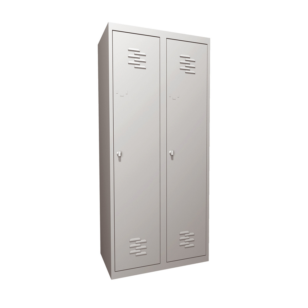 Vestiaire monobloc Primo Industrie salissante 2 cases gris RAL 7035