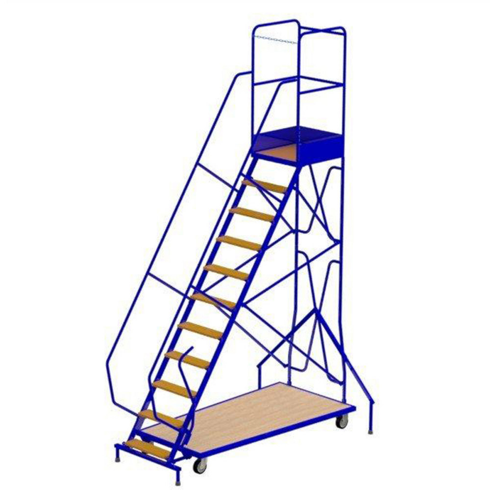 Escabeaux roulants acier 11 marches